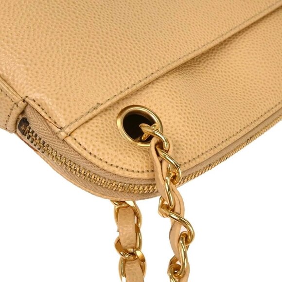 Chanel Beige Calfskin Shoulder Bag 125232 - Picture 3 of 10